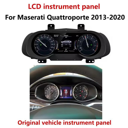 Digital Cluster For Maserati Quattroporte 2013-2023 Car LCD Co-pilot Instrument Panel Speed Meter Multimedia Player Light Screen | PareiAuto