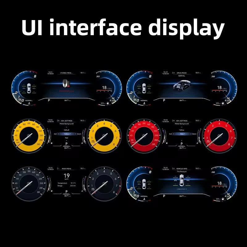 For Maserati GranTurismo GT 2004-2015 LCD Instrument Panel Digital Dashboard Car Cluster Carplay Speedometer Virtual Cockpit | PareiAuto