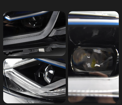 For BMW 5 Series F10 F18 2011-2017 LED Projector Lens Headlights Sequential Turn Signal Headlamps