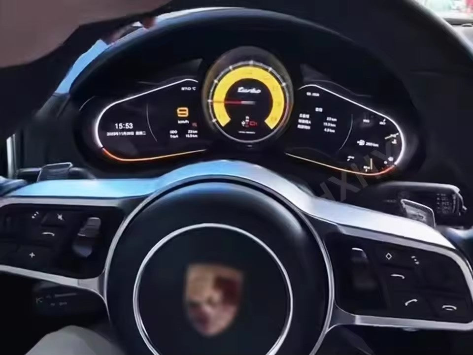 LCD Dashboard 12.3" Car Digital Cluster Instrument Auto Speedometer Tachometer Ghost Screen for Porsche Cayenne 2011 2012 2013 2014 2015 2016 2017 | PareiAuto