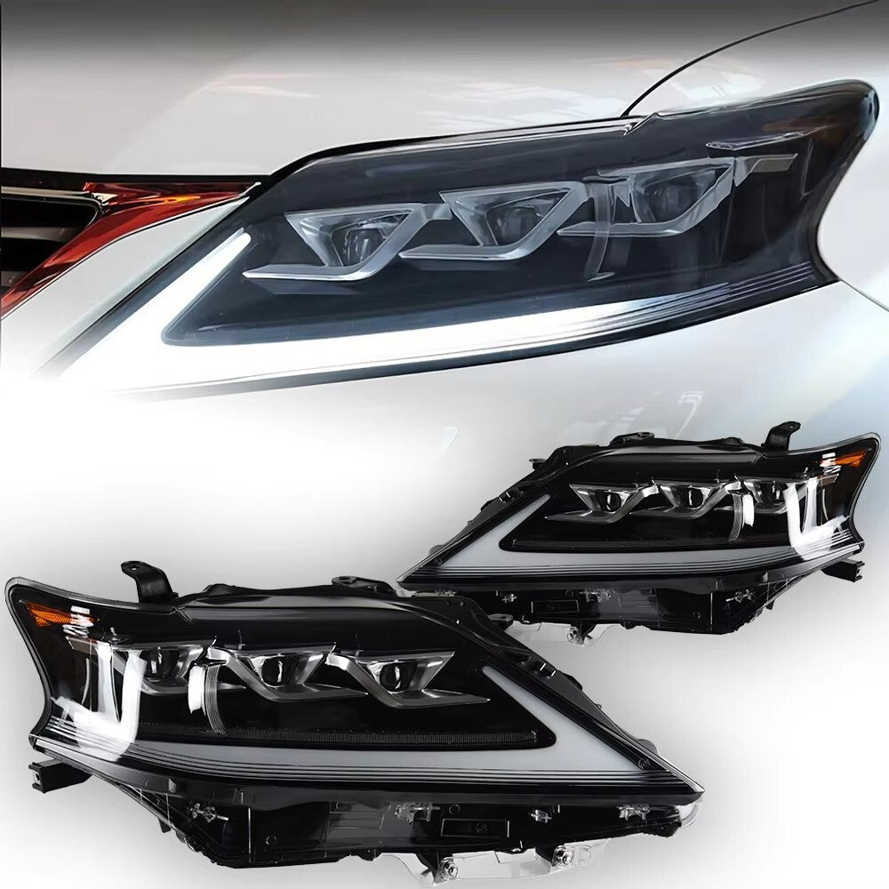 For Lexus RX270 2009-2015 RX350 RX330 RX400 LED Headlight Sequential DRL Turn Signal Headlamps LED Headlight Assembly