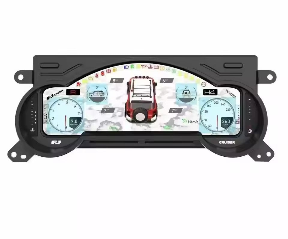 12.3" LCD Digital Dashboard Cluster Cockpit For TOYOTA FJ LAND CRUISER 2007-2024 | PareiAuto