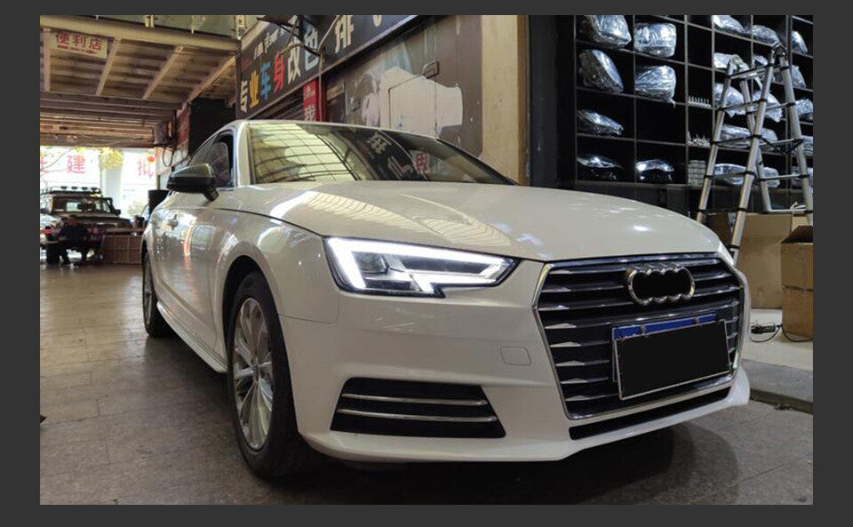 LED Headlights For Audi A4 B9 A4L S4 RS4 2017 2018 2019 Start up Animation Front Turn Signal Lamps