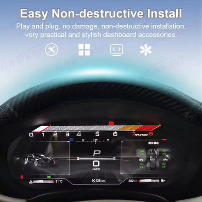 12.3" LCD Dashboard For Cadillac XT5 2016-2019 Car Digital Instrument Cluster | PareiAuto