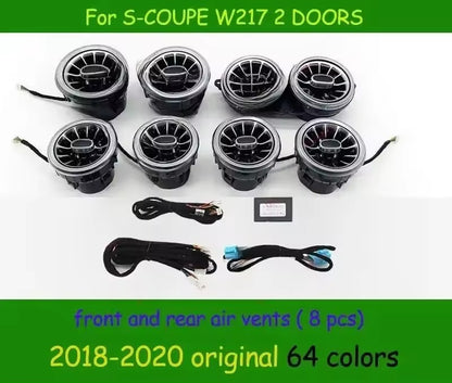 Color Air Outlet 7/64 For Mercedes Benz S-Coupe W217 C217 LED Automotive interior Ambient light