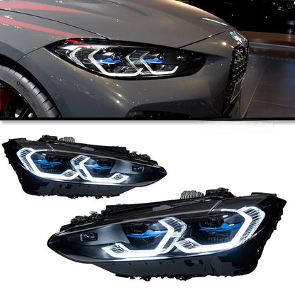 For BMW 4 Series G22 G23 G26 M4 2020 2021 2022 2023 2024 2025 LED Front DRL Headlight Upgrade Assembly LED Headlight Assembly