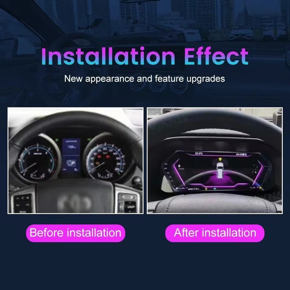 Cluster Dashboard For Toyota Prado 2010-2019 Speedometer Digital LCD Instrument | PareiAuto