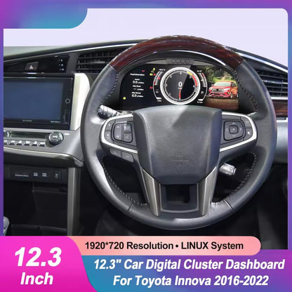 Digital Cluster For Toyota Innova 2016-2022 Virtual Cockpit Speed Meter Car Dashboard Display Instrument LCD Screen Display | PareiAuto