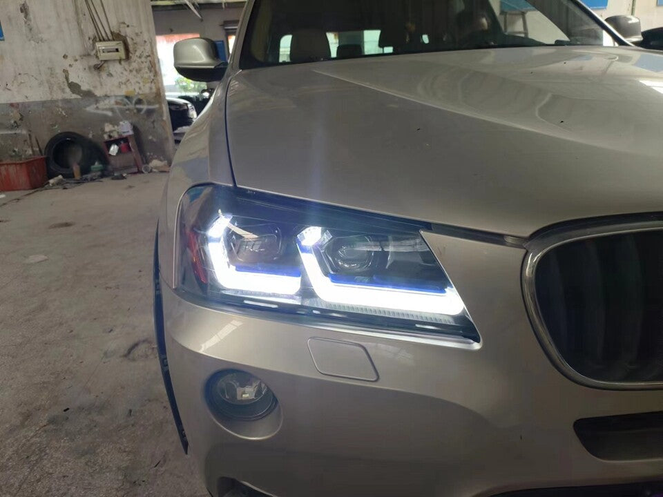 LED Headlight For BMW X3 F25 2010 2011 2012 2013 2014 Projector Lens Pre-LCI Front DRL Turn Signal Headlamps