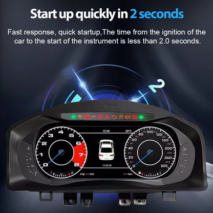 10.25 "LCD Digital Instrument Cluster For VW Tiguan 2010-2017 Panel Speedometer | PareiAuto