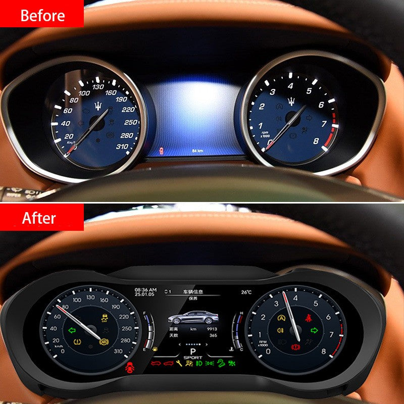 12.3" Inch LCD Instrument Panel For Maserati Ghibli 2014-2023 Digital Dashboard Display Cluster | PareiAuto