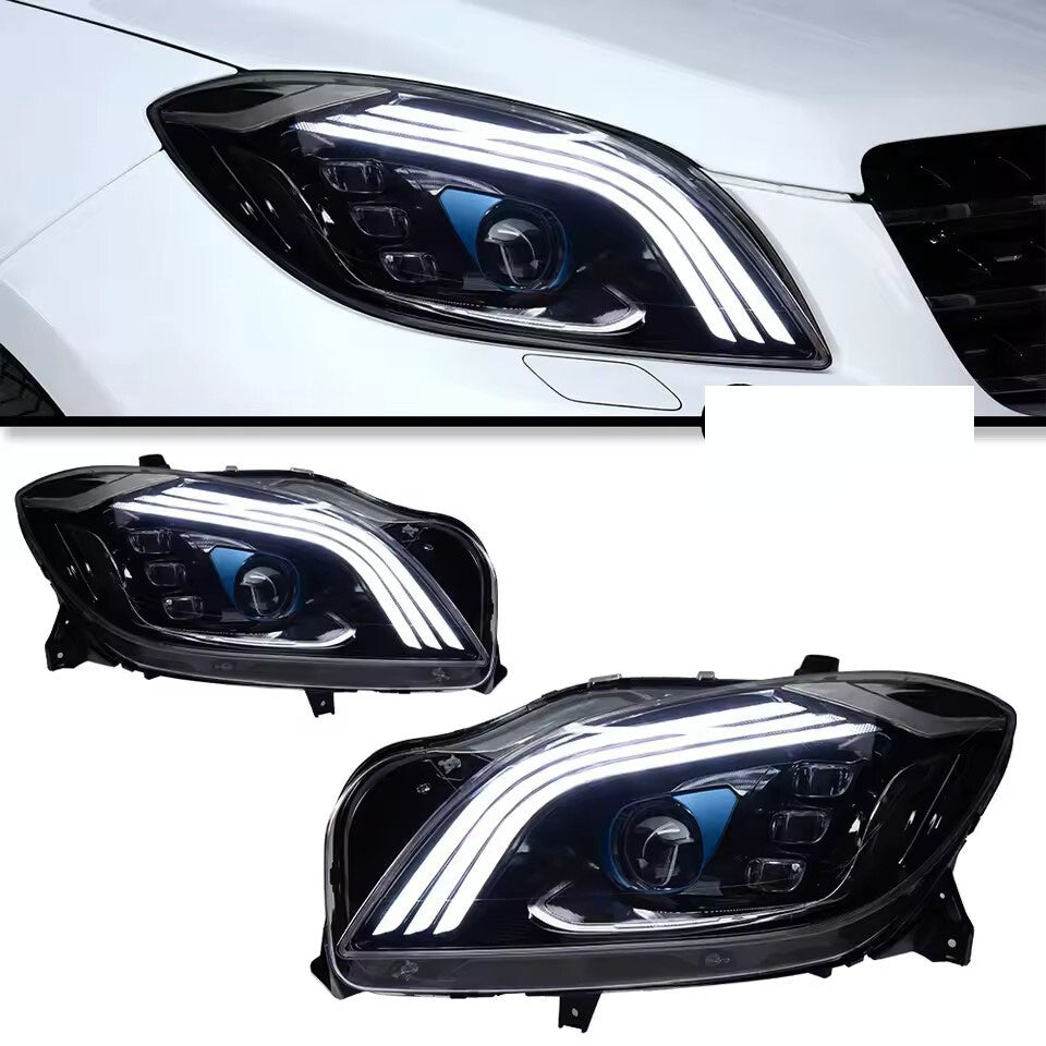 For Benz W164 ML 2012-2015 ML350 ML500 LED Headlights DRL Turn Signal Projector Lens Headlamps LED Headlight Assembly