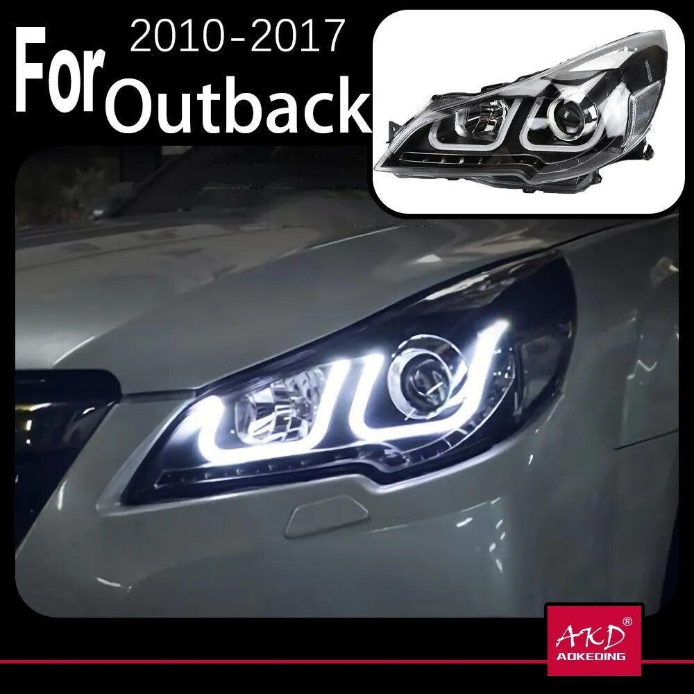 LED Headlight Assembly For Subaru Outback Legacy 2010 2011 2012 2013 2014 2015 Front DRL Turn Signal Lamp LED Headlight Assembly