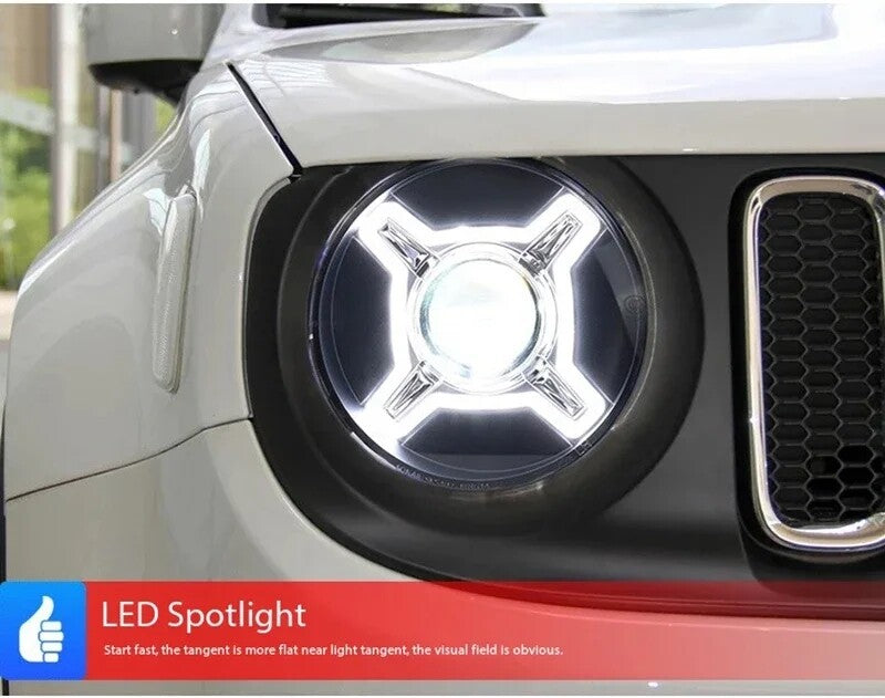 For Jeep Renegade 2015-2021 Headlights LED Projector Lens DRL Turn Signal Assembly