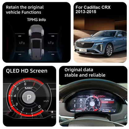 Digital Instrument Cluster For Cadillac SRX 2013 2014 2015 CarPlay Speedometer Dashboard Gauge 12.3" HD virtual cockpit LCD Plug-play | PareiAuto