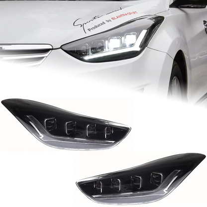 LED Headlight For Hyundai Elantra 2011 2012 2013 2014 2015 2016 Avante MD Sequential Turn Signal Assembly LED Headlight Assembly