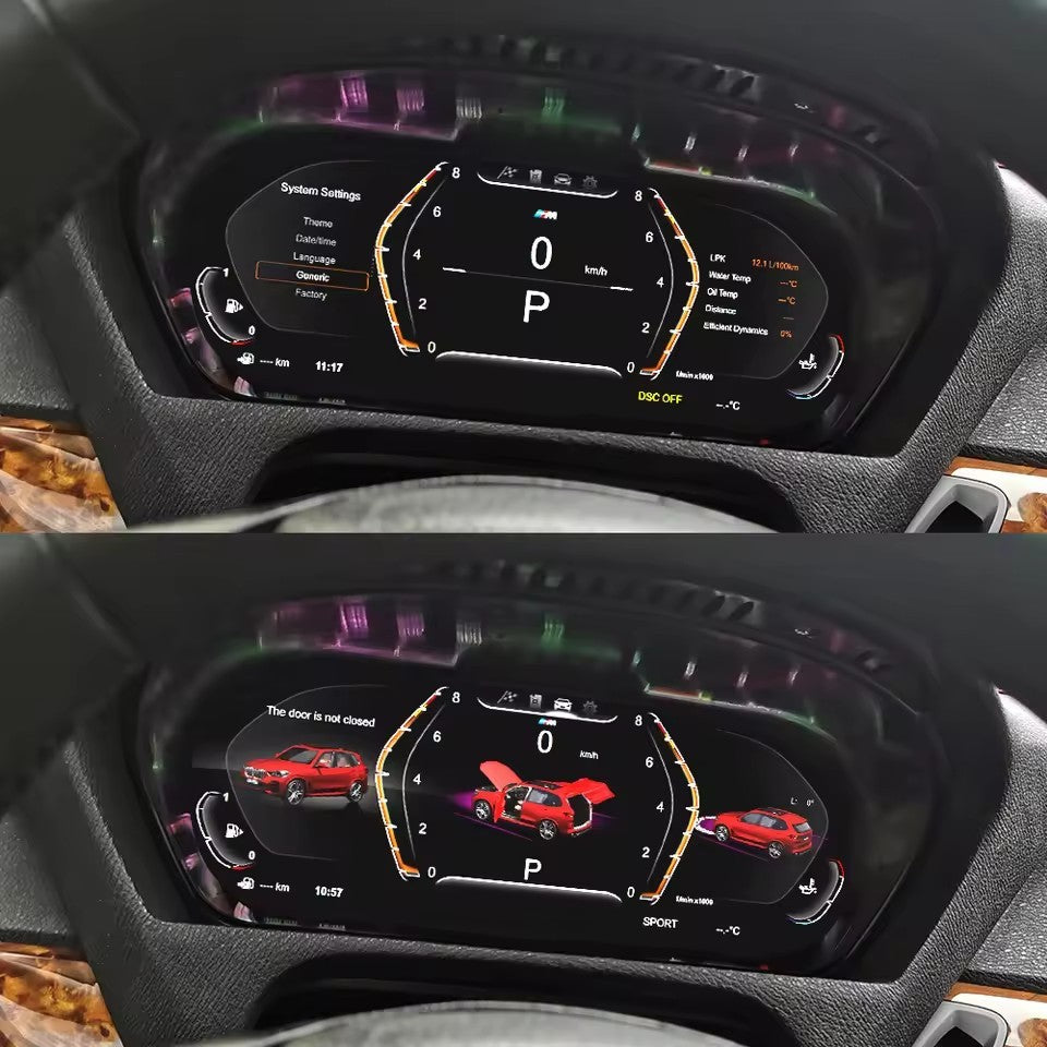 For Ford Mustang 2015-2023 Dashboard Display Screen LCD Passenger Side HD Digital Dashboard Speed Meter Car Co-pilot Instrument | PareiAuto