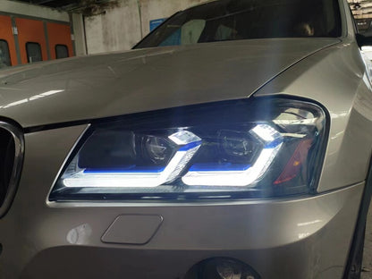 LED Headlight For BMW X3 F25 2010 2011 2012 2013 2014 Projector Lens Pre-LCI Front DRL Turn Signal Headlamps