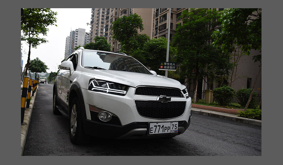 For 2011-2018 Chevrolet Captiva LED Headlights Front DRL Turn Signal Projector Lens Automotive