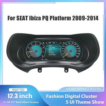12.3'' Inch LCD Digital Cluster Dashboard For VW Seat Ibiza PQ 2009-2014 Virtual Cockpit | PareiAuto