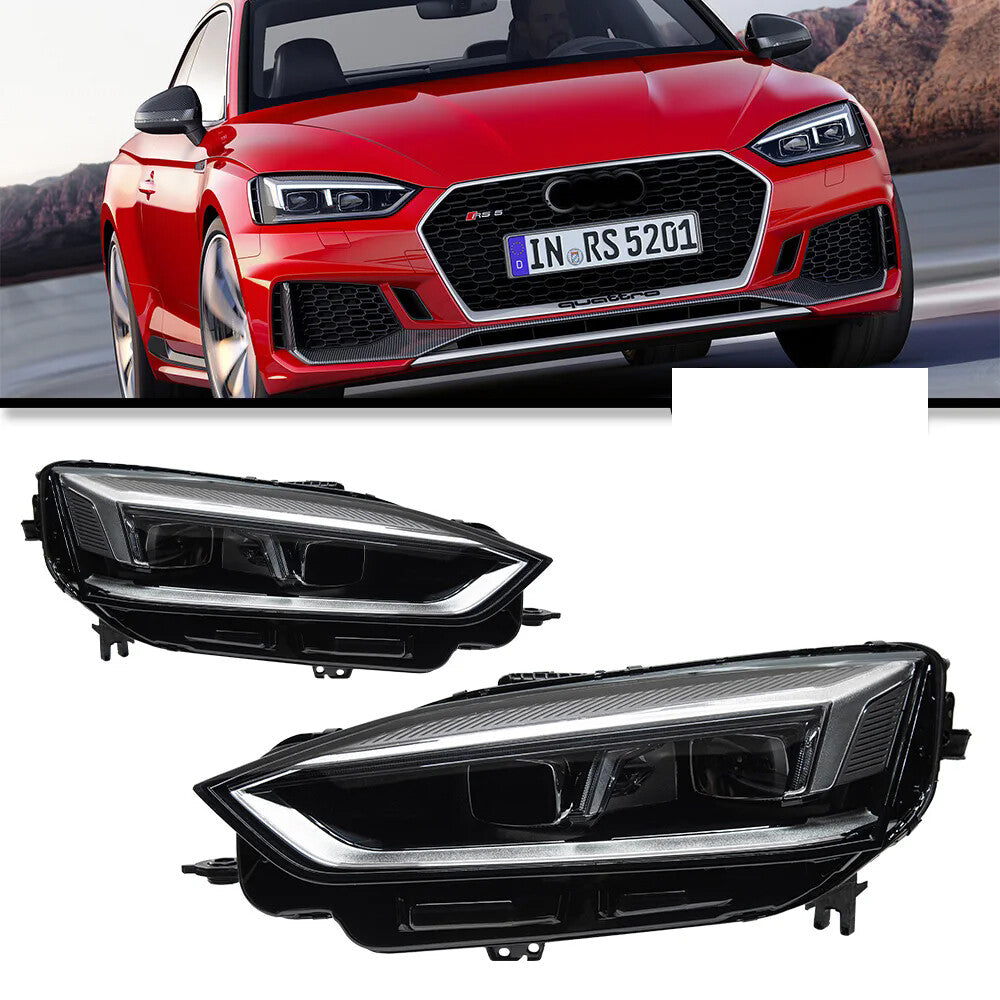 LED Headlights For AUDI A5 A5L 2017 2018 2019 Sequential Turn Signal Front DRL Headlamp Assembly LED Headlight Assembly