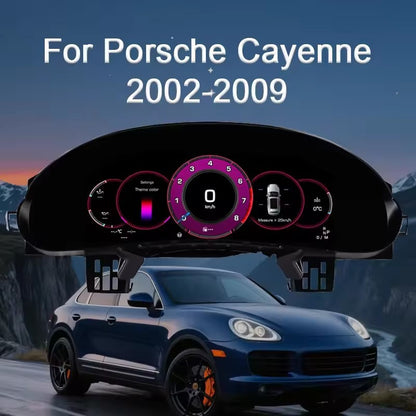 12.3" Inch LCD Digital Instrument Cluster For Porsche Cayenne 2002 2003 2004 2005 2006 2007 2008 2009 Speedometer | PareiAuto