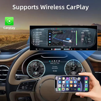 12.3” Inch Digital Cluster Dashboard For Bentley Flying Spur Continental GT 2012-2017 Supports wireless CarPlay | PareiAuto