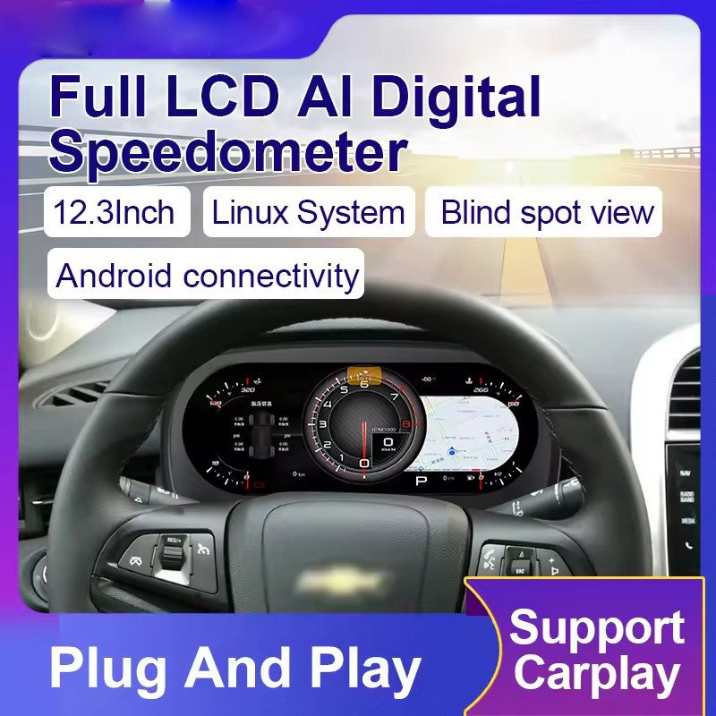 For Chevrolet Malibu 8 2009-14 12.3" Digital Speedometer LCD Instrument Cluster | PareiAuto