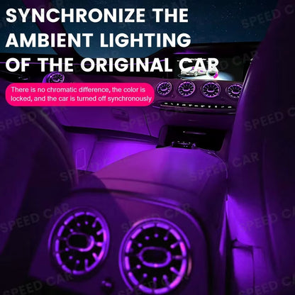Color Air Outlet 7/64 For Mercedes Benz S-Coupe W217 C217 LED Automotive interior Ambient light
