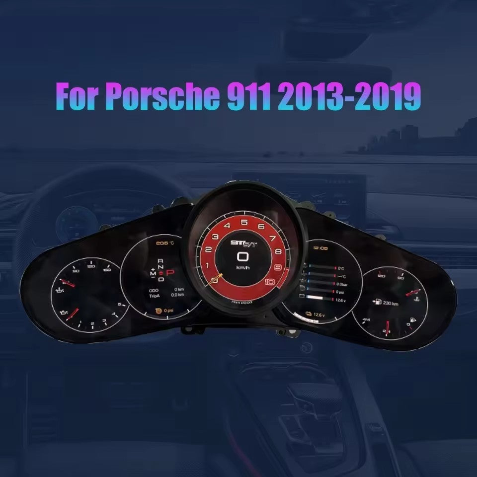Car LCD Digital Dashboard Cluster For Porsche 911 2013 2014 2015 2016 2017 2018 2019 Instrument Panel Virtual | PareiAuto