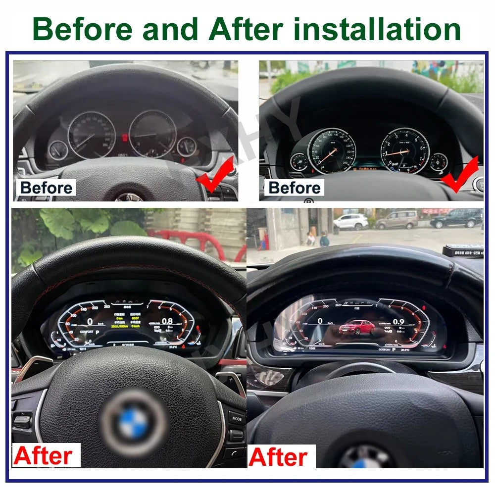 For Ford Mustang 2015-2023 Dashboard Display Screen LCD Passenger Side HD Digital Dashboard Speed Meter Car Co-pilot Instrument | PareiAuto