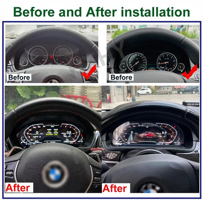 For Ford Mustang 2015-2023 Dashboard Display Screen LCD Passenger Side HD Digital Dashboard Speed Meter Car Co-pilot Instrument | PareiAuto