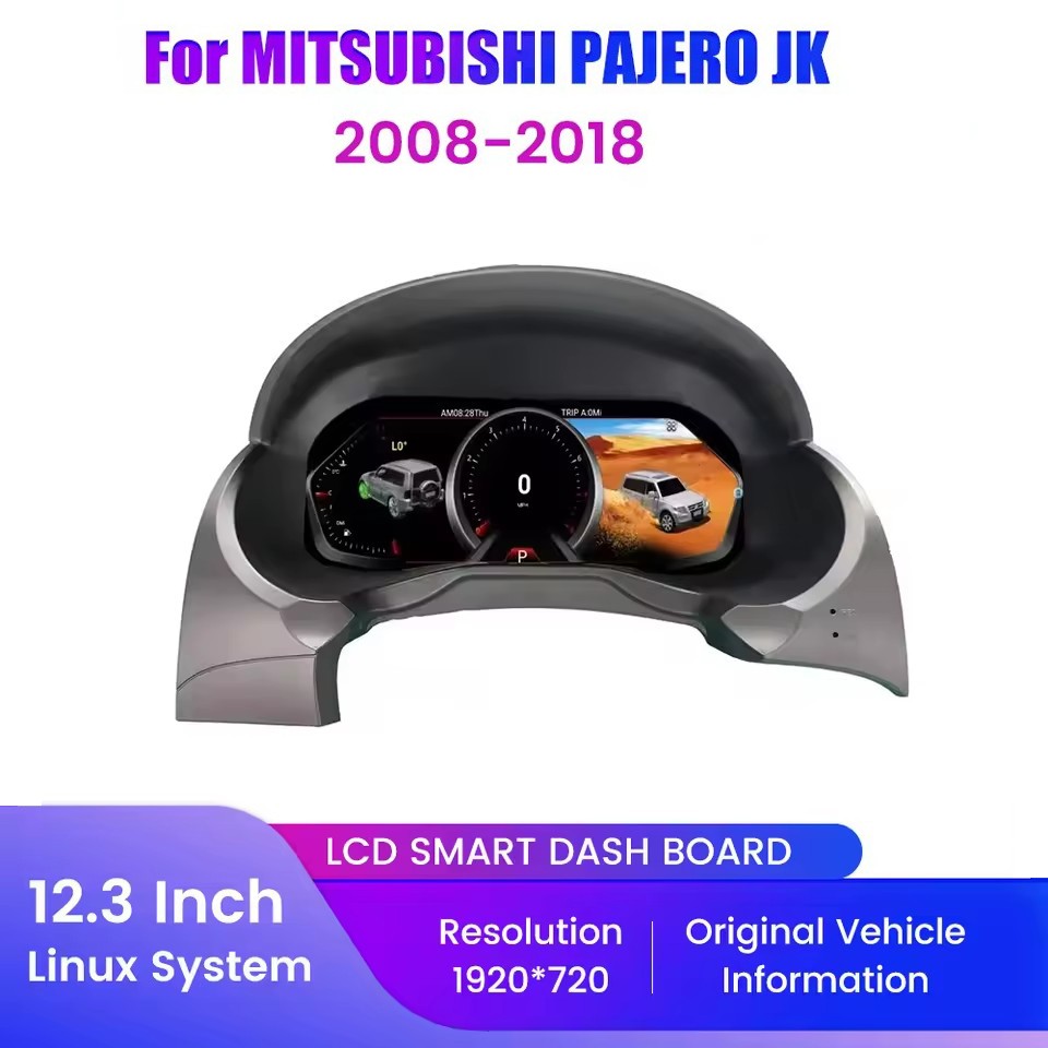 12.3" Inch LCD Car Digital Dashboard Cluster Cockpit For MITSUBISHI PAJERO JK 2008-2018 | PareiAuto