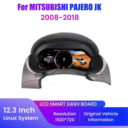 12.3" Inch LCD Car Digital Dashboard Cluster Cockpit For MITSUBISHI PAJERO JK 2008-2018 | PareiAuto
