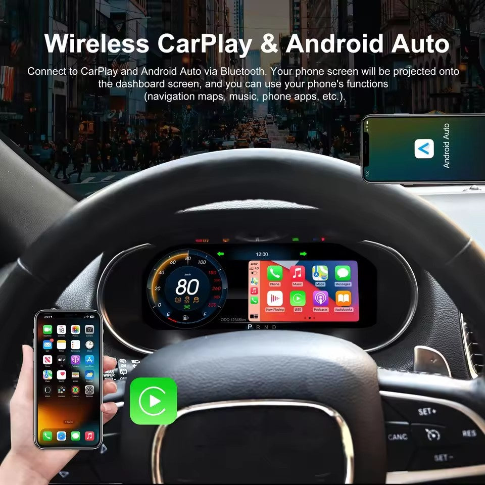 LCD Digital Cluster Dashboard For Dodge Durango 2011-2020 Speedometer CarPlay | PareiAuto