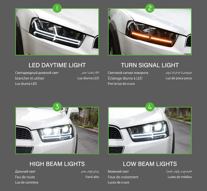For 2011-2018 Chevrolet Captiva LED Headlights Front DRL Turn Signal Projector Lens Automotive