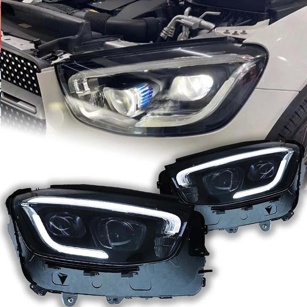 For Benz W253 GLC200 GLC260 GLC300 2020 2021 2022 Projector Lens Full LED Headlights LED Headlight Assembly