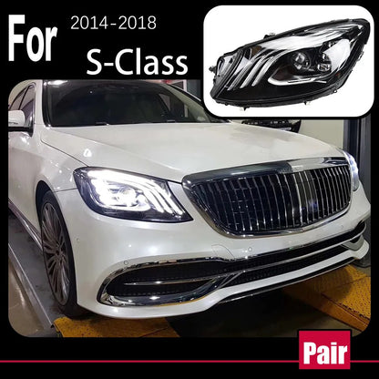 For Benz S CLASS W222 W223 2014 2015 2016 2017 2018 LED Headlight Assembly LED DRL Turn Signal Lamps LED Headlight Assembly