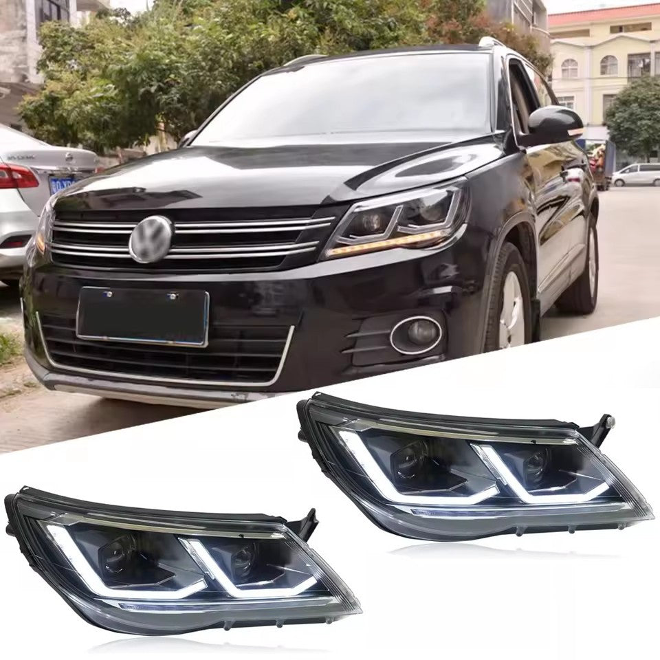 For VW Tiguan HeadLamps 2007-2012 Upgrade DRL Dynamic Turn Signal LED Headlight LED Headlight Assembly