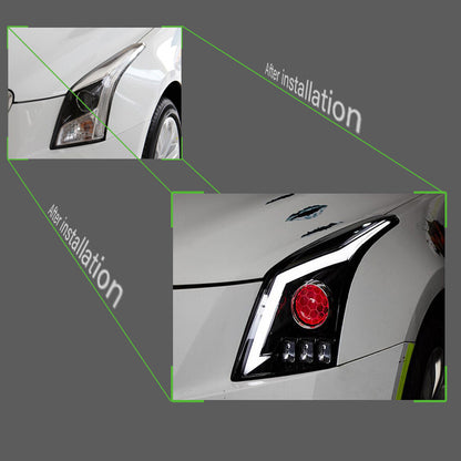 For Cadillac ATS 2014 2015 2016 2017 2018 LED Headlight Assembly LED DRL Sequential Turn Signal Headlamps