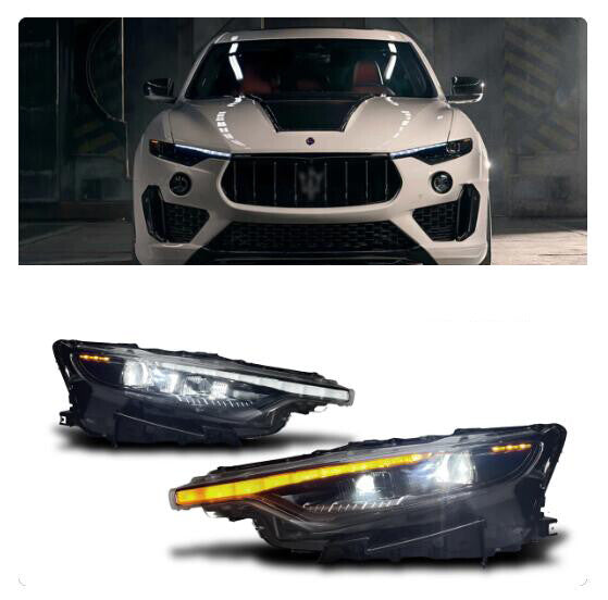 For Maserati Levante 2016-2022 Full LED Headlight Turn Signal  Projector Lens Front Lamps LED Headlight Assembly