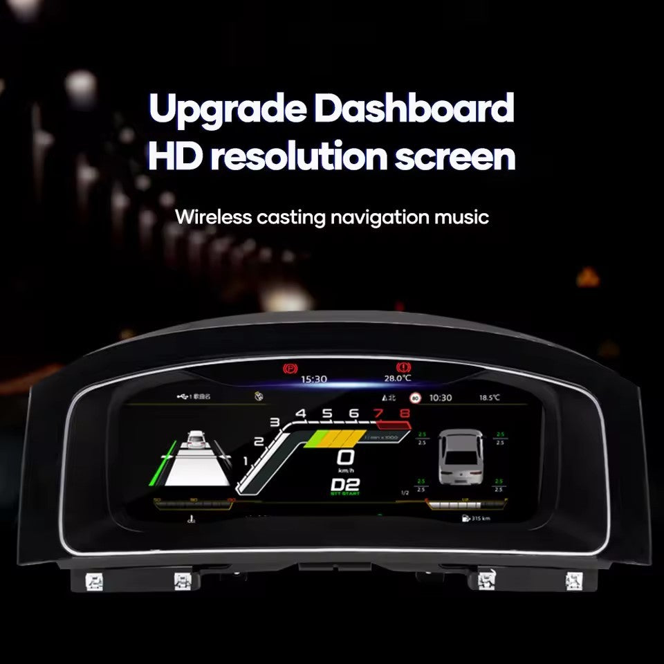 12.3" Lcd Digital Dashboard Cluster For VW Golf7 MK7 2013 2014 2015 2017 2018 2019 2020 Carplay Radio | PareiAuto