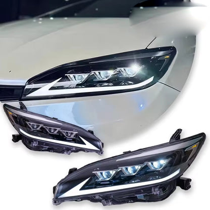 LED Front DRL Headlights For Toyota Wish 2009-2015 Dynamic Turn Signals Headlamps LED Headlight Assembly