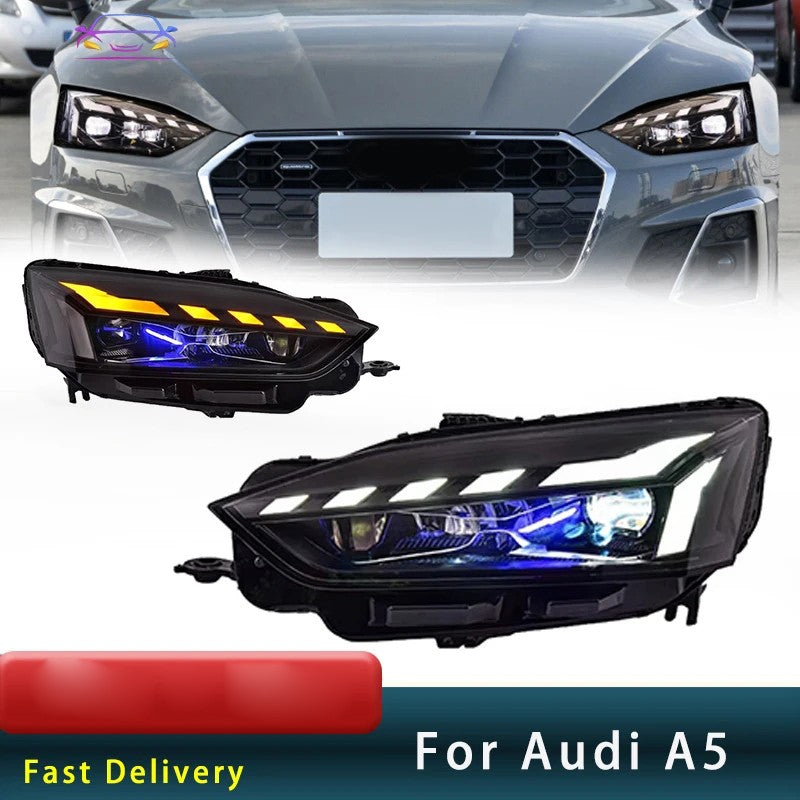 LED Headlights For 2017 2018 2019 2020 2021 Audi A5 RS5 Sequential Turn Signal HeadLamps Assembly LED Headlight Assembly