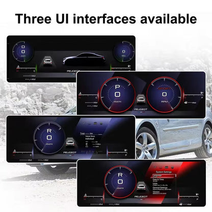 10.25"Inch cluster LCD digital instrument cluster For Peugeot 407 2004-2010 speedometer | PareiAuto