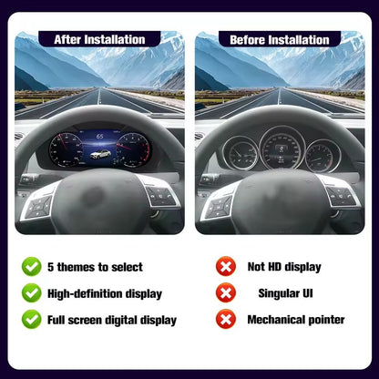 12.3" Inch Digital Instrument Cluster For Benz C200L C/GLC W205/W253 2015 2016 2017 2018 2019 speedometer | PareiAuto