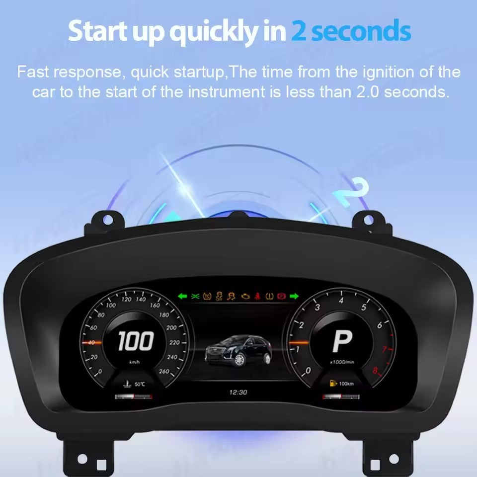 12.3" LCD Dashboard For Cadillac XT5 2016-2019 Car Digital Instrument Cluster | PareiAuto