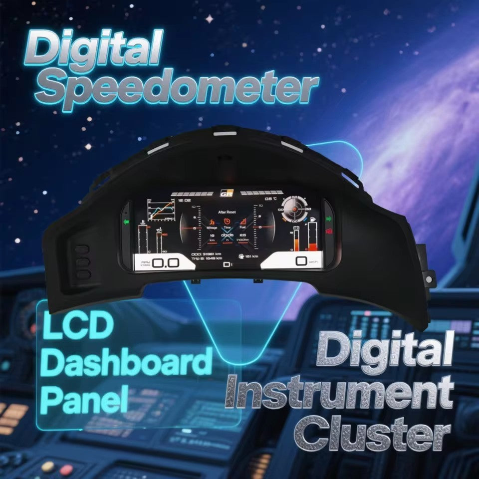12.3'' Car LCD Digital Dashboard Cluster For Toyota 86 Subaru BRZ 2013-2019 Auto Speedometer Virtual Instrument Paneel Cockpit | PareiAuto