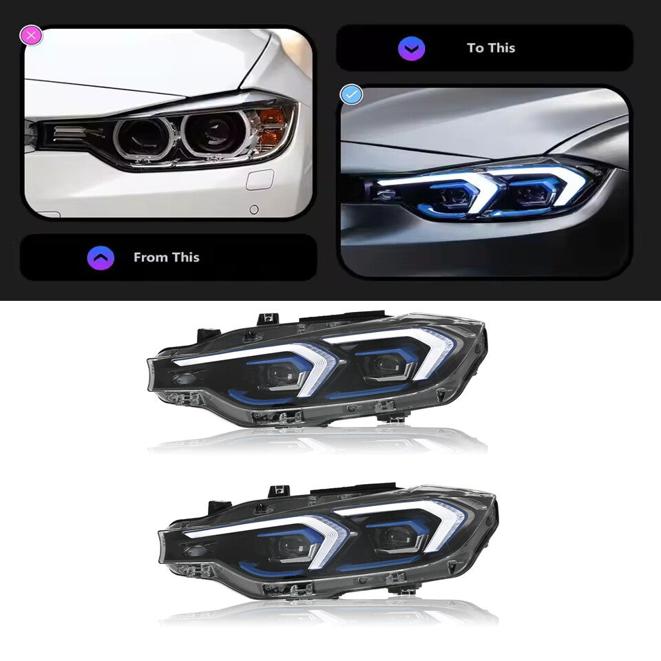 For BMW F30 F35 3 Series 2013 2014 2015 2016 2017 2018 2019 LED Headlight Assembly Projector Lens Turn Signal Lamps LED Headlight Assembly