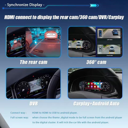 Lcd Digital Dashboard Cluster For VW Skoda Superb 2010-2015 instrument Paneel | PareiAuto